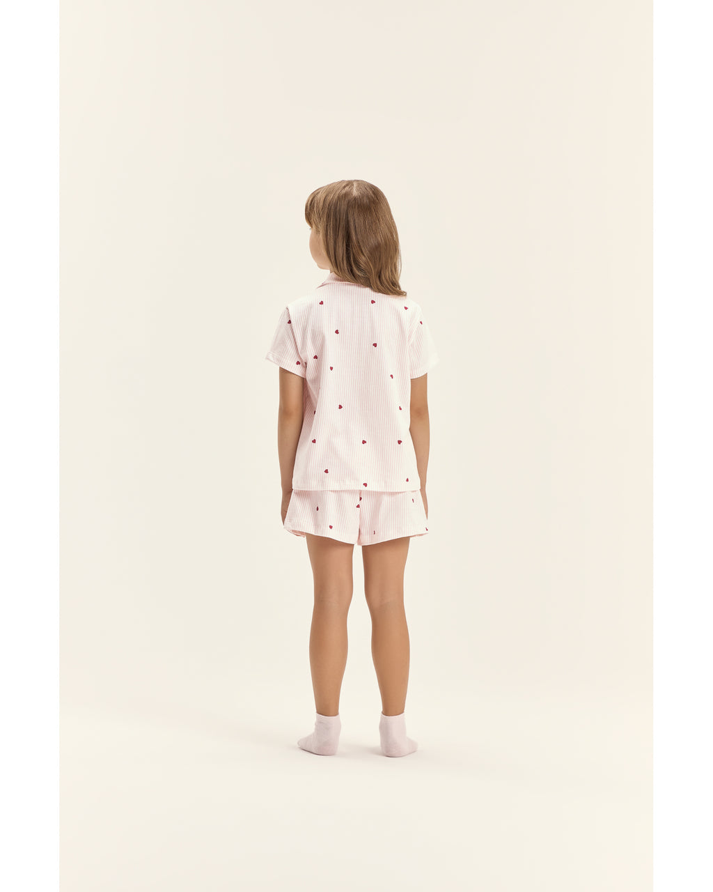 Pijama Cor Com Amor Infantil Mga Cta Americano C/ Shorts