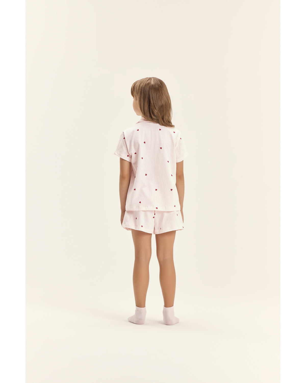 Pijama Cor Com Amor Infantil Mga Cta Americano C/ Shorts