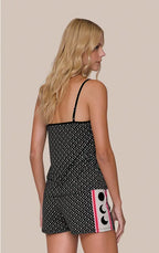 Short Doll Feminino Regata com Alça Regulável Silver Moon