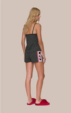 Short Doll Feminino Regata com Alça Regulável Silver Moon