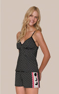 Short Doll Feminino Regata com Alça Regulável Silver Moon