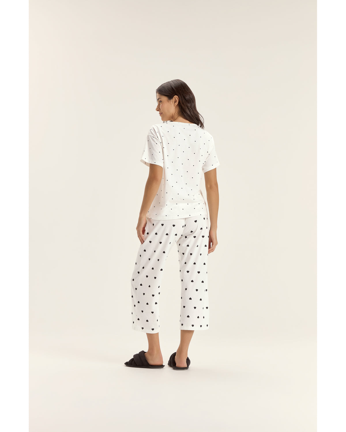 Pijama Feminino Cor Com Amor Mga Cta C/ Calça  Midi