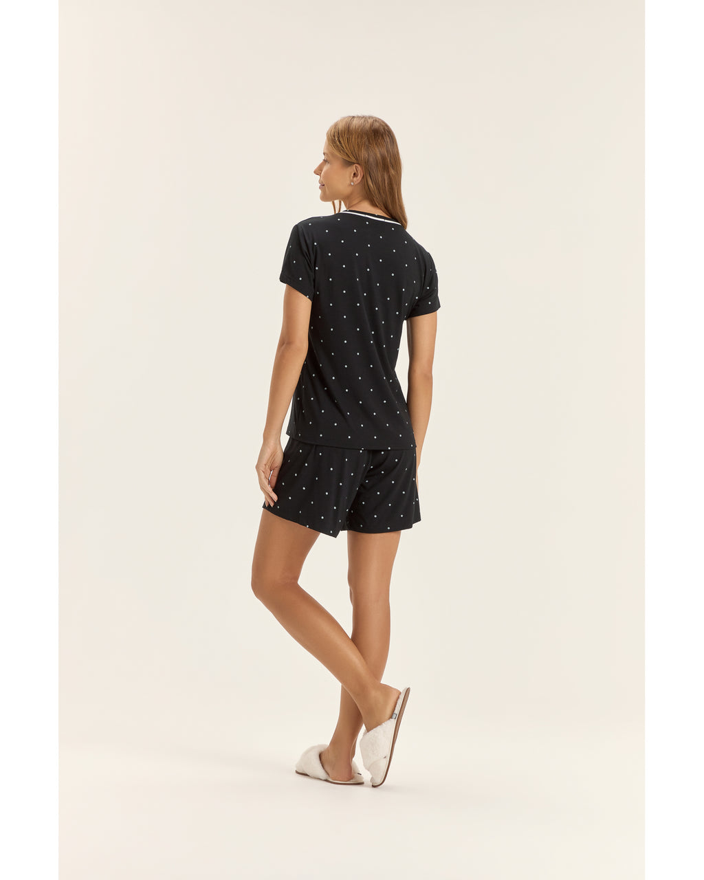 Pijama Cor Com Amor Feminino Mga Cta C/ Bermuda