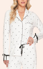 Pijama Aberto Feminino Longo com Detalhes em Renda e Amarração Gracious