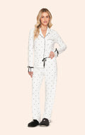 Pijama Aberto Feminino Longo com Detalhes em Renda e Amarração Gracious