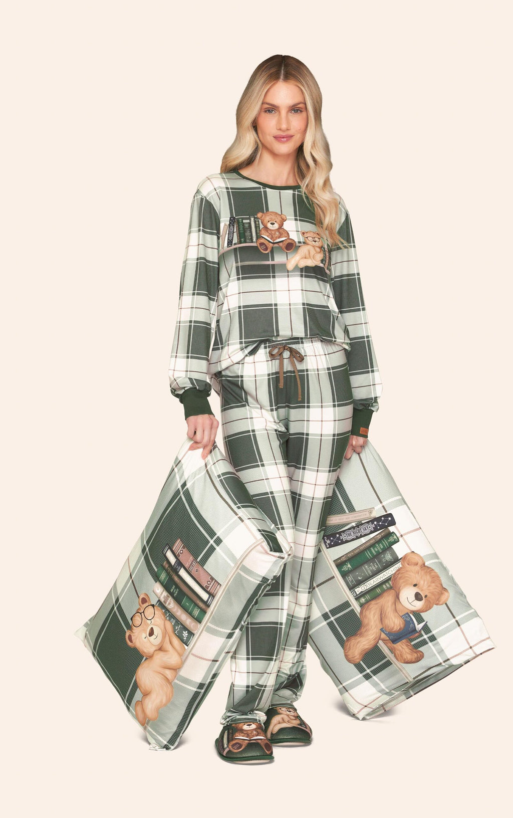 Pijama Comfort Feminino Xadrez BB Moment