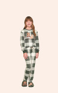 Pijama Comfort Infantil Feminino Xadrez BB Moment
