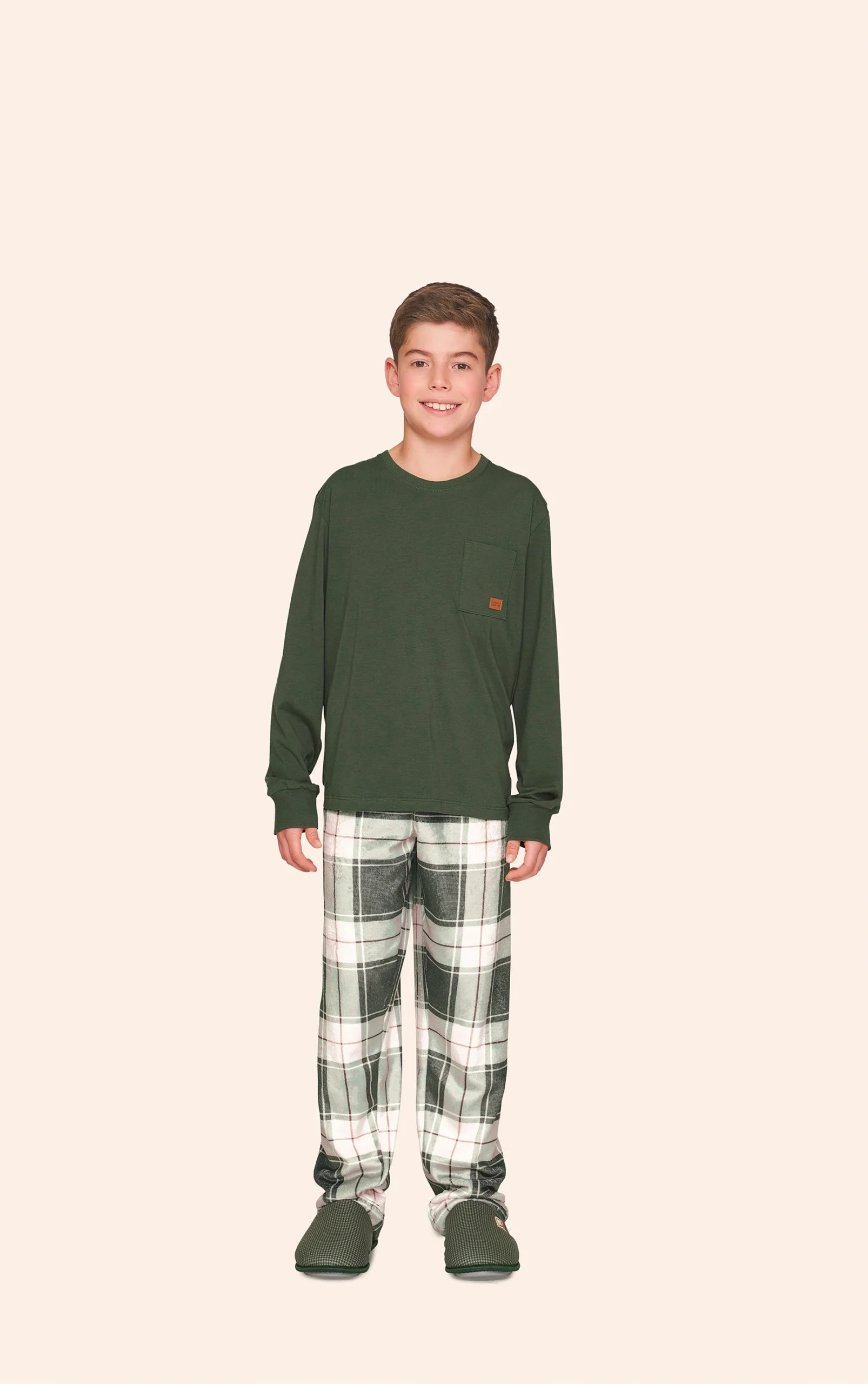 Pijama Comfort Infantil Masculino Xadrez BB Moment