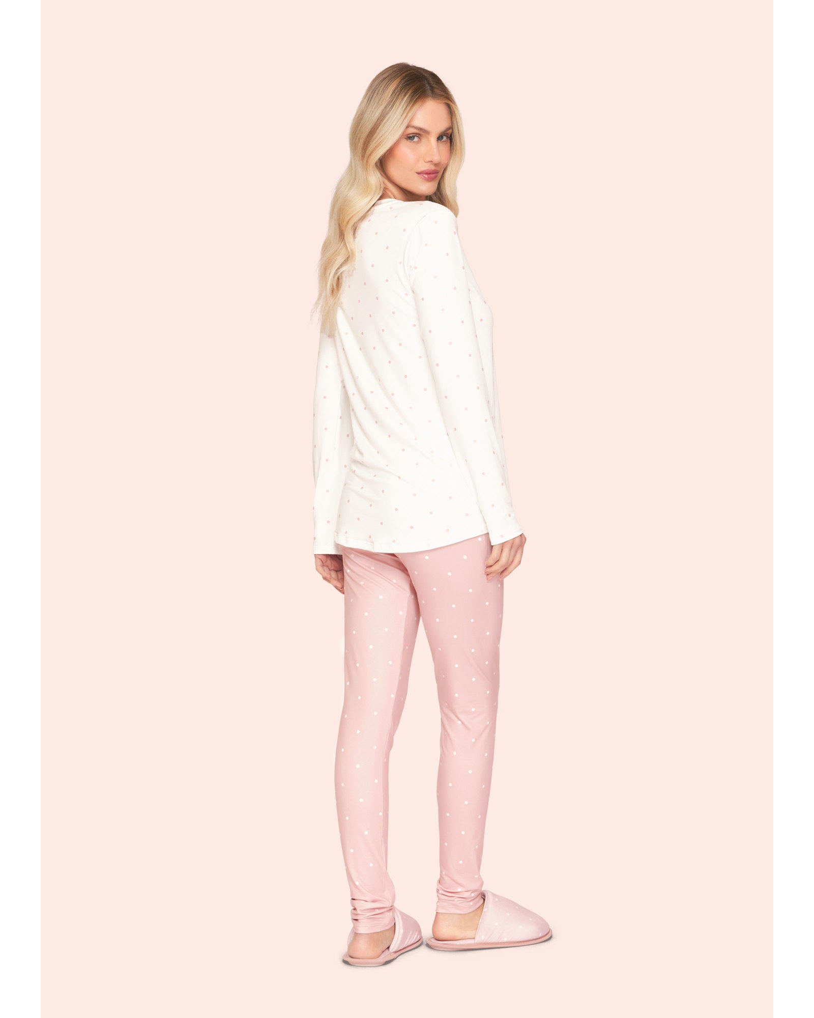 Pijama Legging Feminino Poá Lovely - Sublime Touch