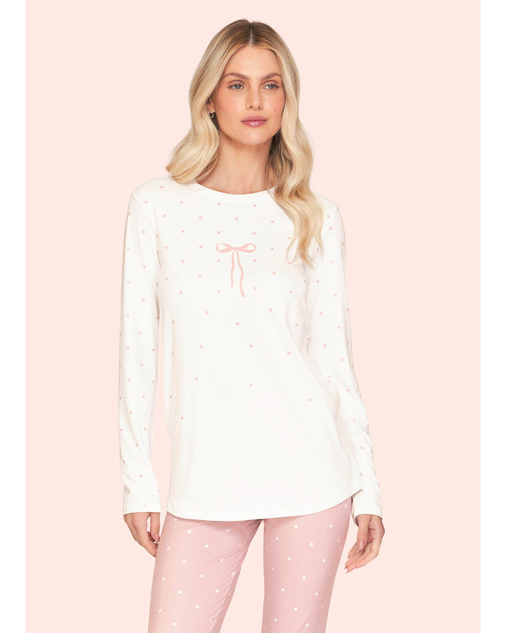 Pijama Legging Feminino Poá Lovely - Sublime Touch