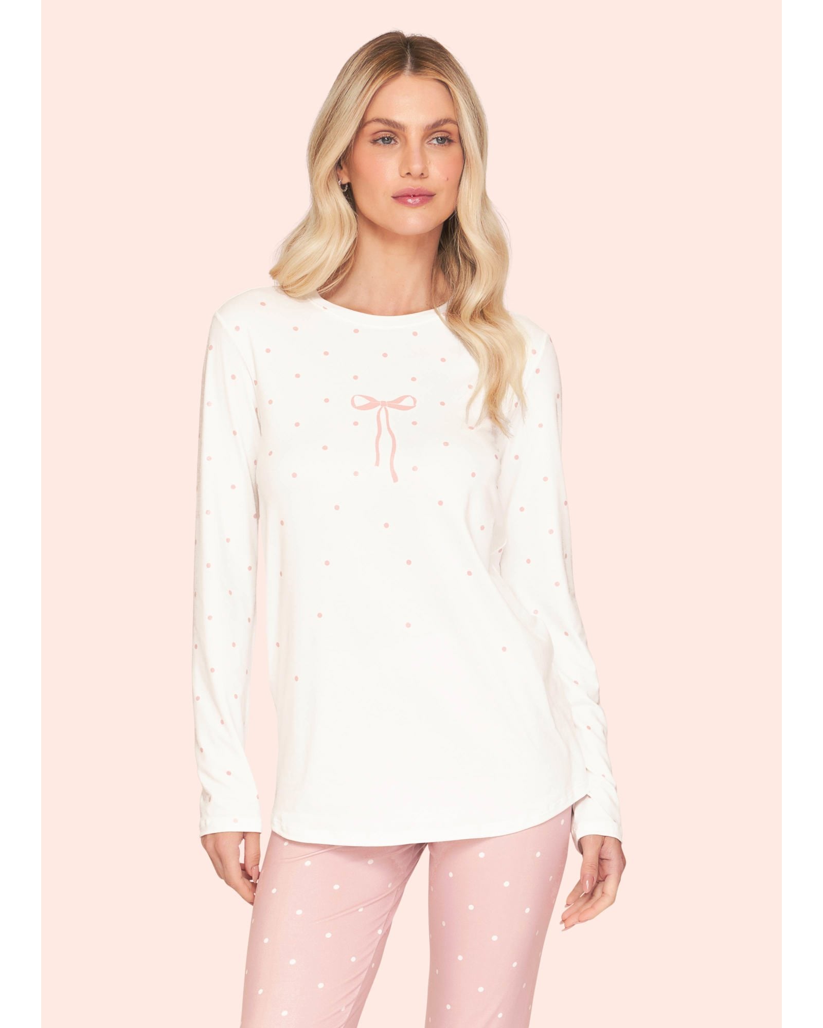 Pijama Legging Feminino Poá Lovely - Sublime Touch