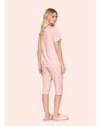 Pijama Capri Feminino Poá com Bordado Lovely - Sublime Touch