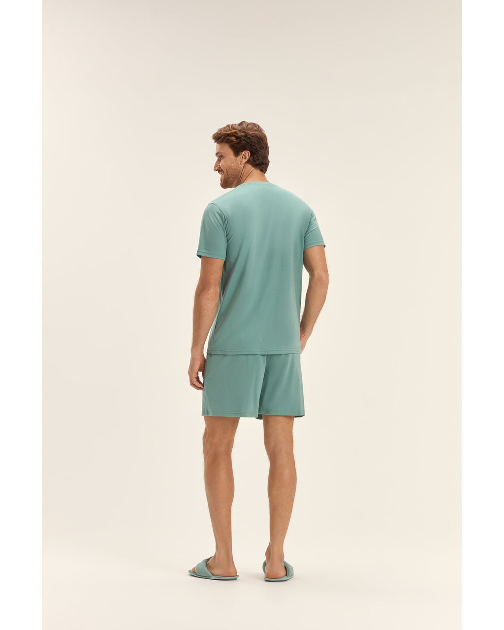 Pijama Masculino Cor Com Amor Mag Cta C/ Bermuda