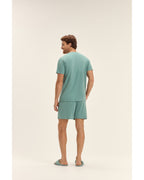 Pijama Masculino Cor Com Amor Mag Cta C/ Bermuda