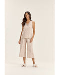 Pijama Cor Com Amor  Feminino Regata C/ Calça  Midi