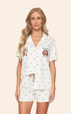 Pijama Feminino Lua Lua Aberto Short Fur-Ever Love