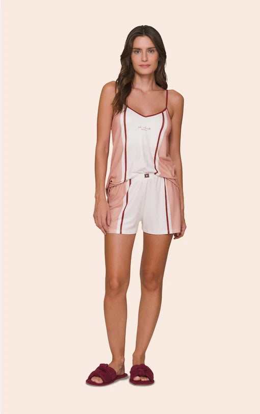 Short Doll Feminino Regata com Alça Regulável e Shorts Get Relaxed