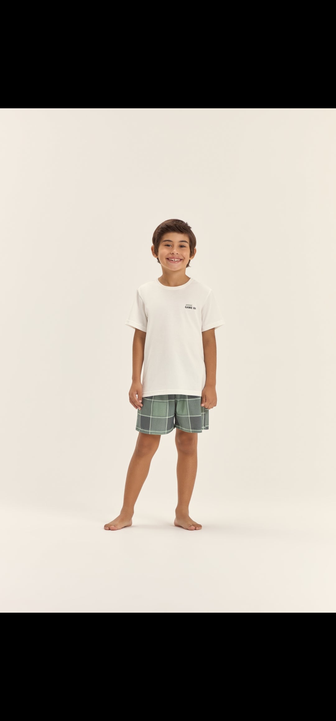 Pijama masculino manga curta com bermuda