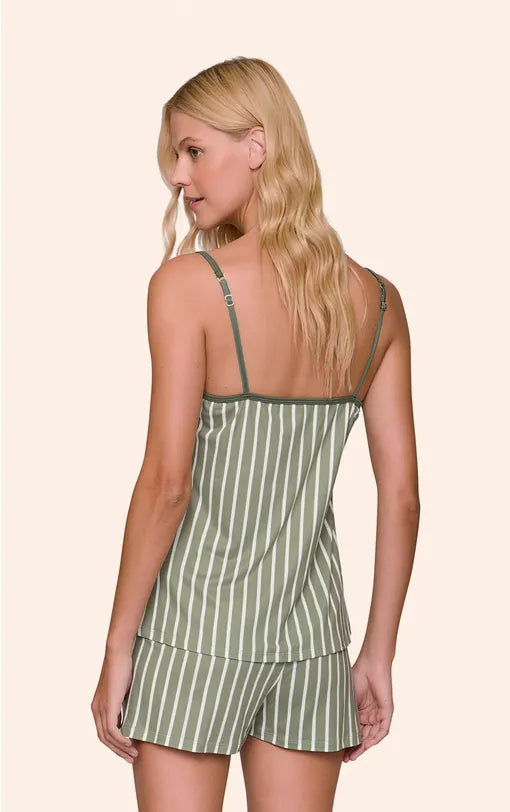 Short Doll Feminino Regata com Alça Regulável e Short Flora