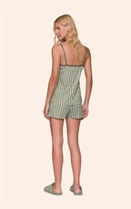 Short Doll Feminino Regata com Alça Regulável e Short Flora