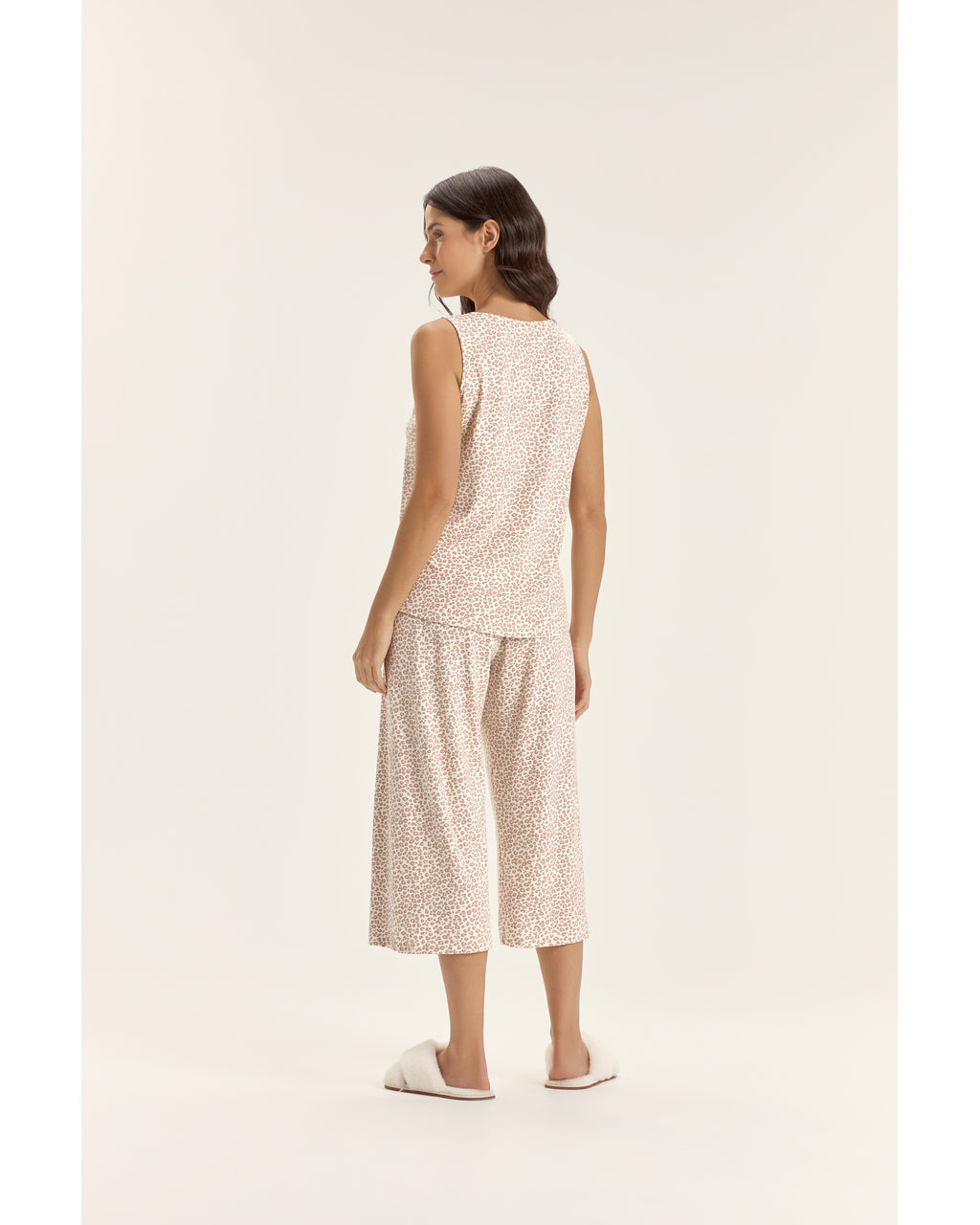 Pijama Cor Com Amor  Feminino Regata C/ Calça  Midi