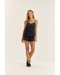 Pijama Feminino Cor Com Amor Alça Com Shorts
