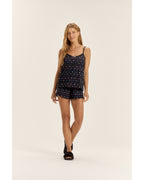 Pijama Feminino Cor Com Amor Alça Com Shorts