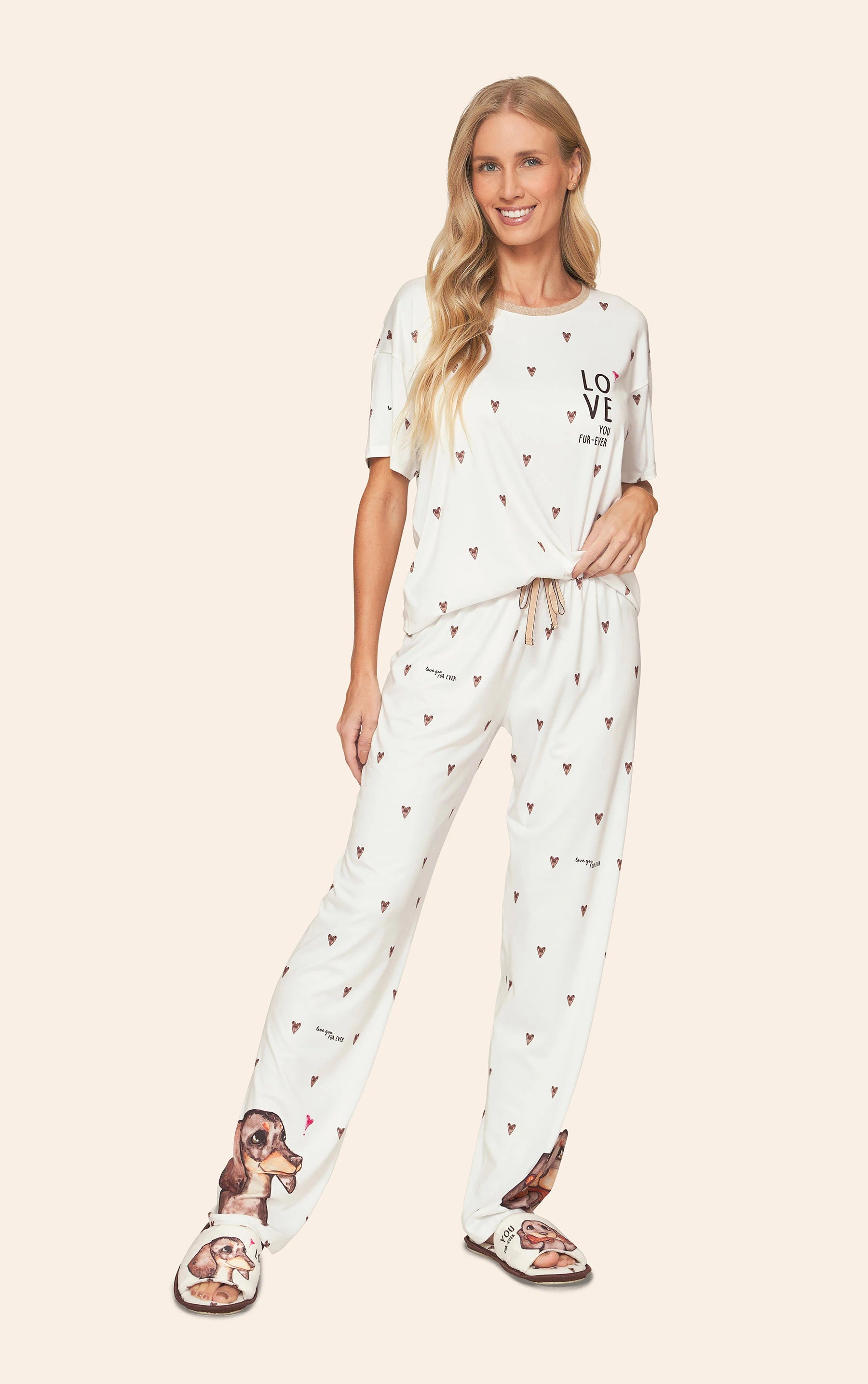Pijama Feminino Lua LuaCasual Fur-Ever Love