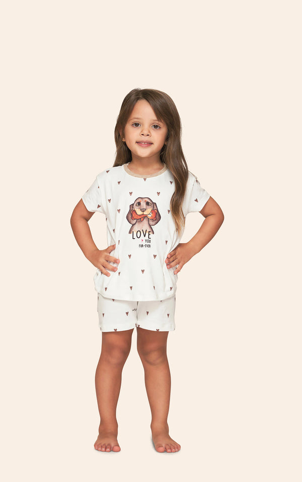 Pijama Baby Lua Lua Girl Fur-Ever Love