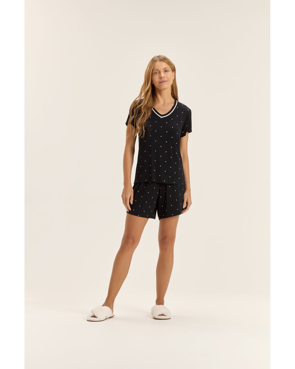 Pijama Cor Com Amor Feminino Mga Cta C/ Bermuda