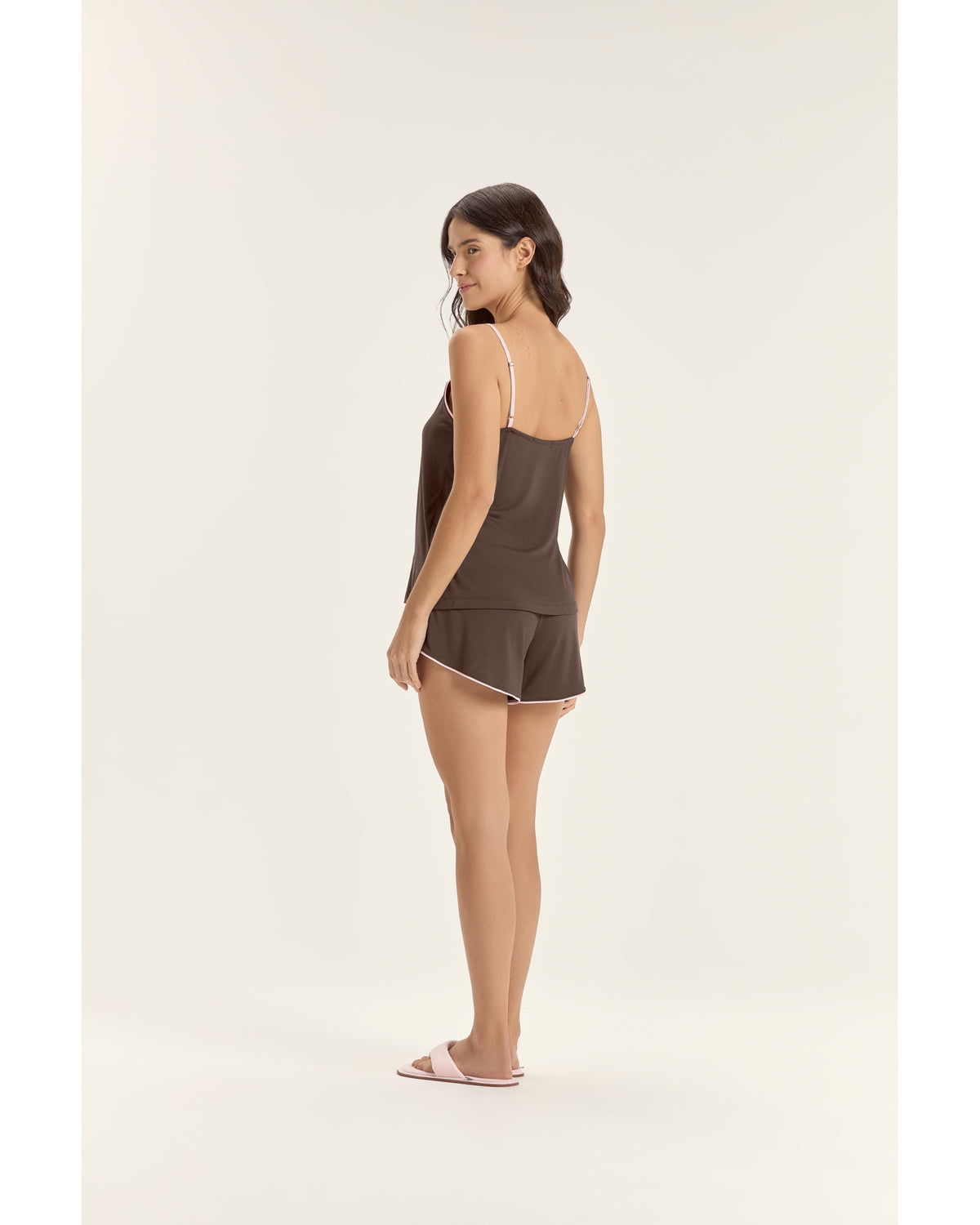 Pijama Cor Com Amor Feminino  Alça C/ Shorts - M