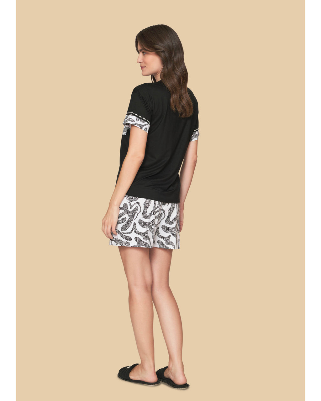 Pijama Lua lua Feminino Curto Refinata