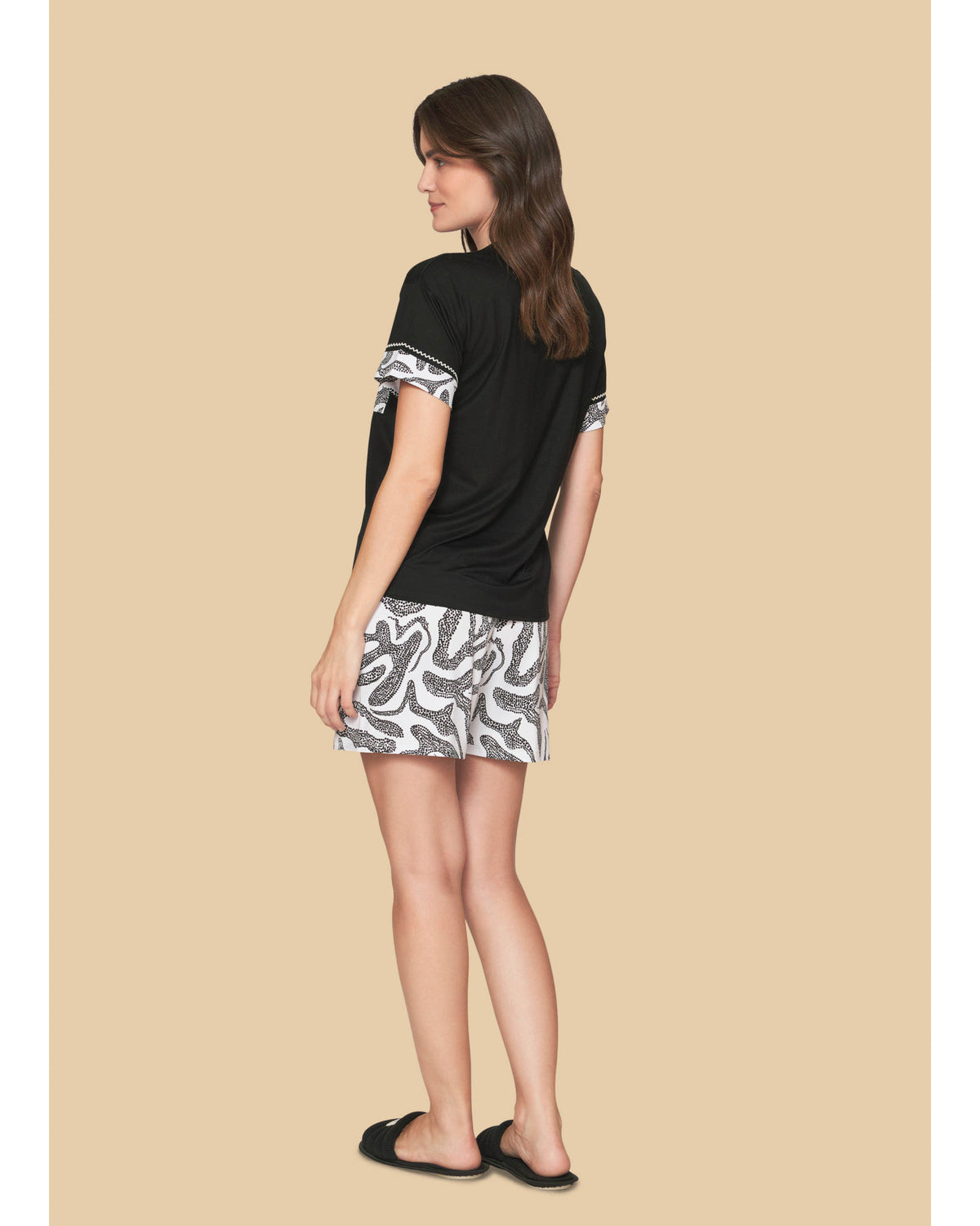 Pijama Lua lua Feminino Curto Refinata