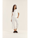 Pijama Feminino Cor Com Amor Mga Cta C/ Calça  Midi
