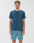 Pijama Masculino Manga Curta Com Bermuda