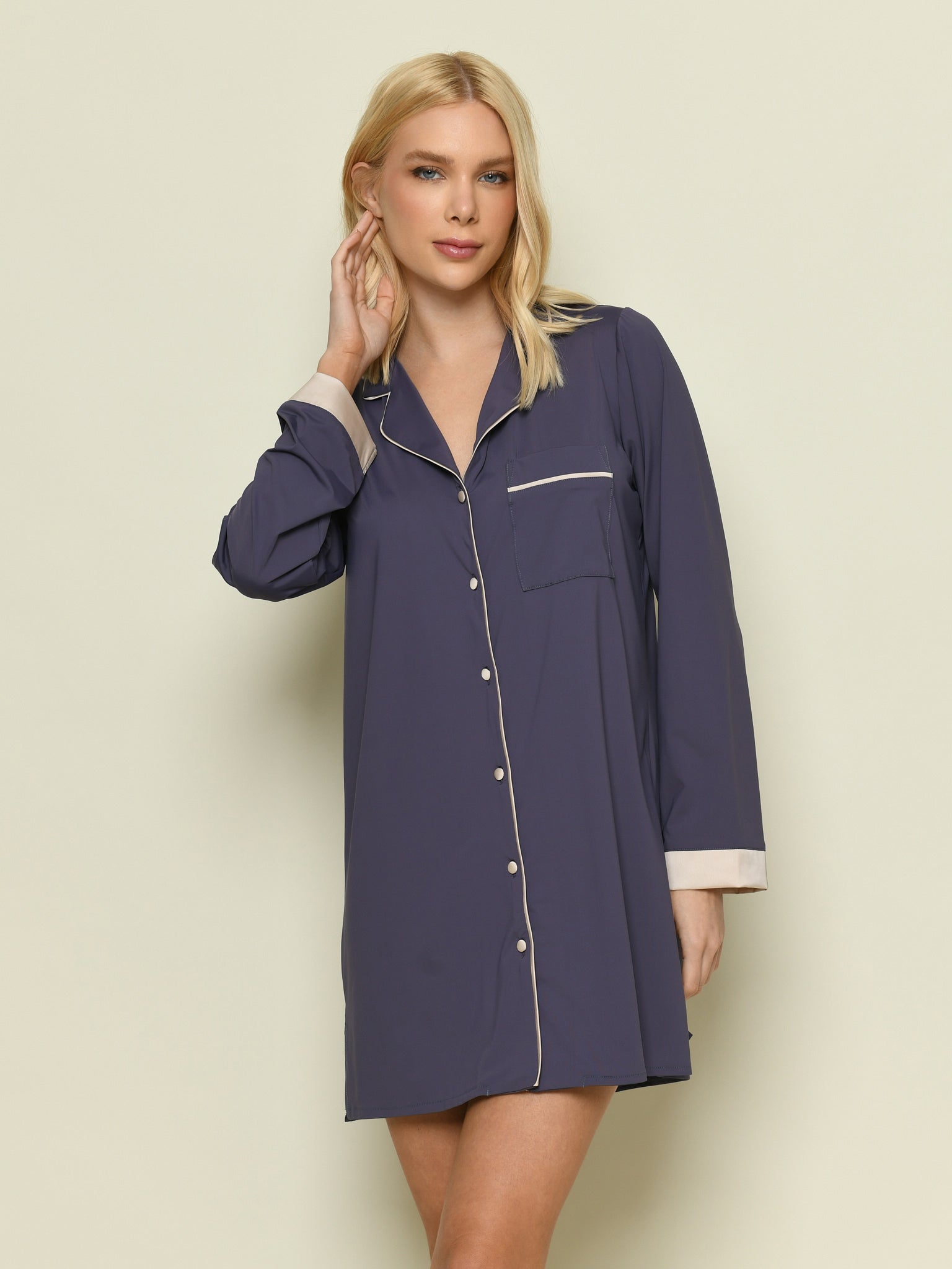 Camisão Feminino Manga Longa Júlia