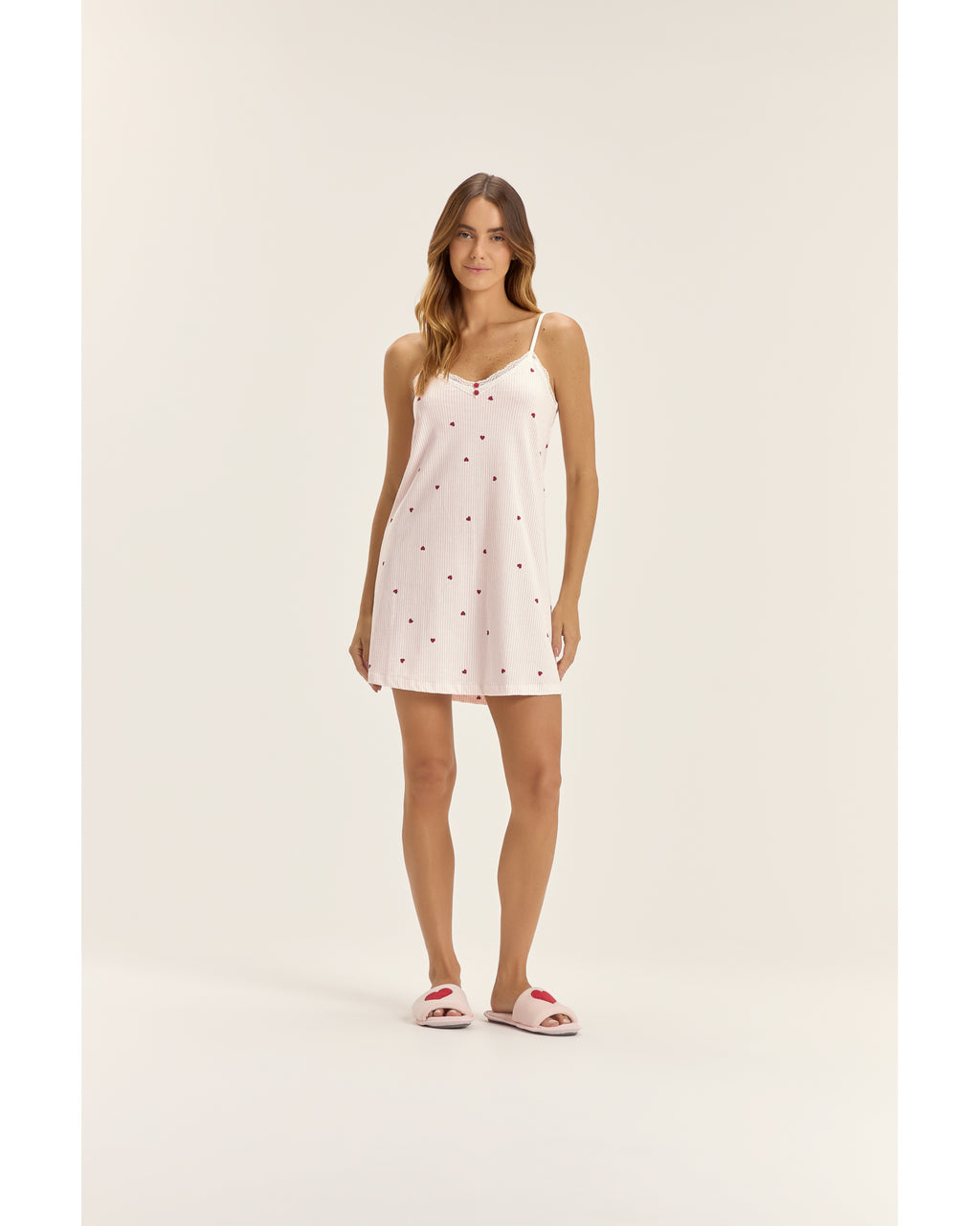 Camisola Cor Com Amor Feminino Alça