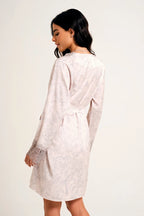 Robe Curto Cetim Pijammá Beija - Flor