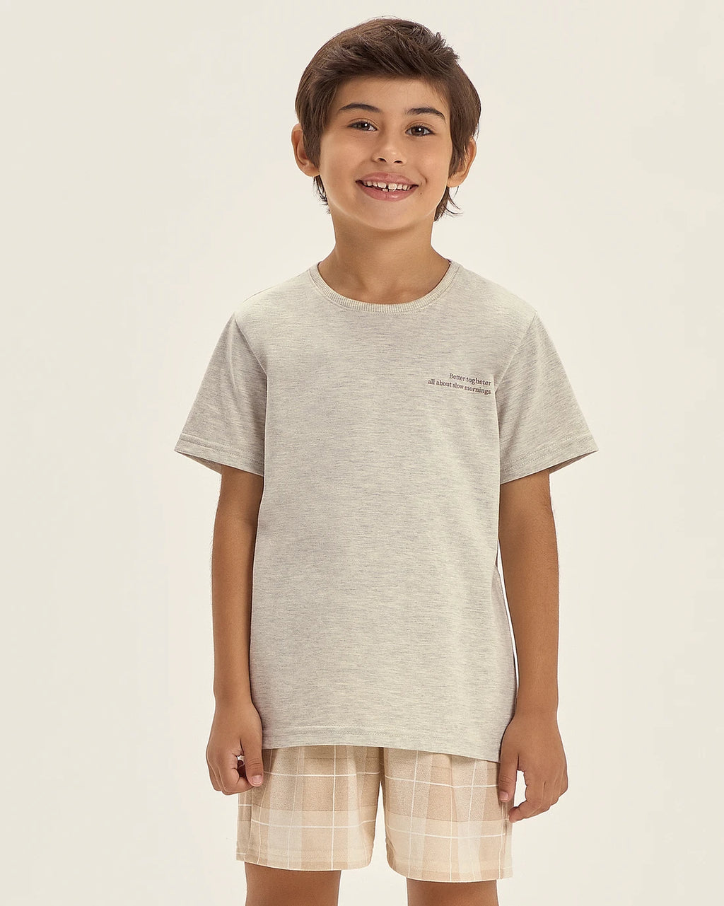 Pijama Masculino Infantil Cor Com Amor Mga Cta C/Bermuda