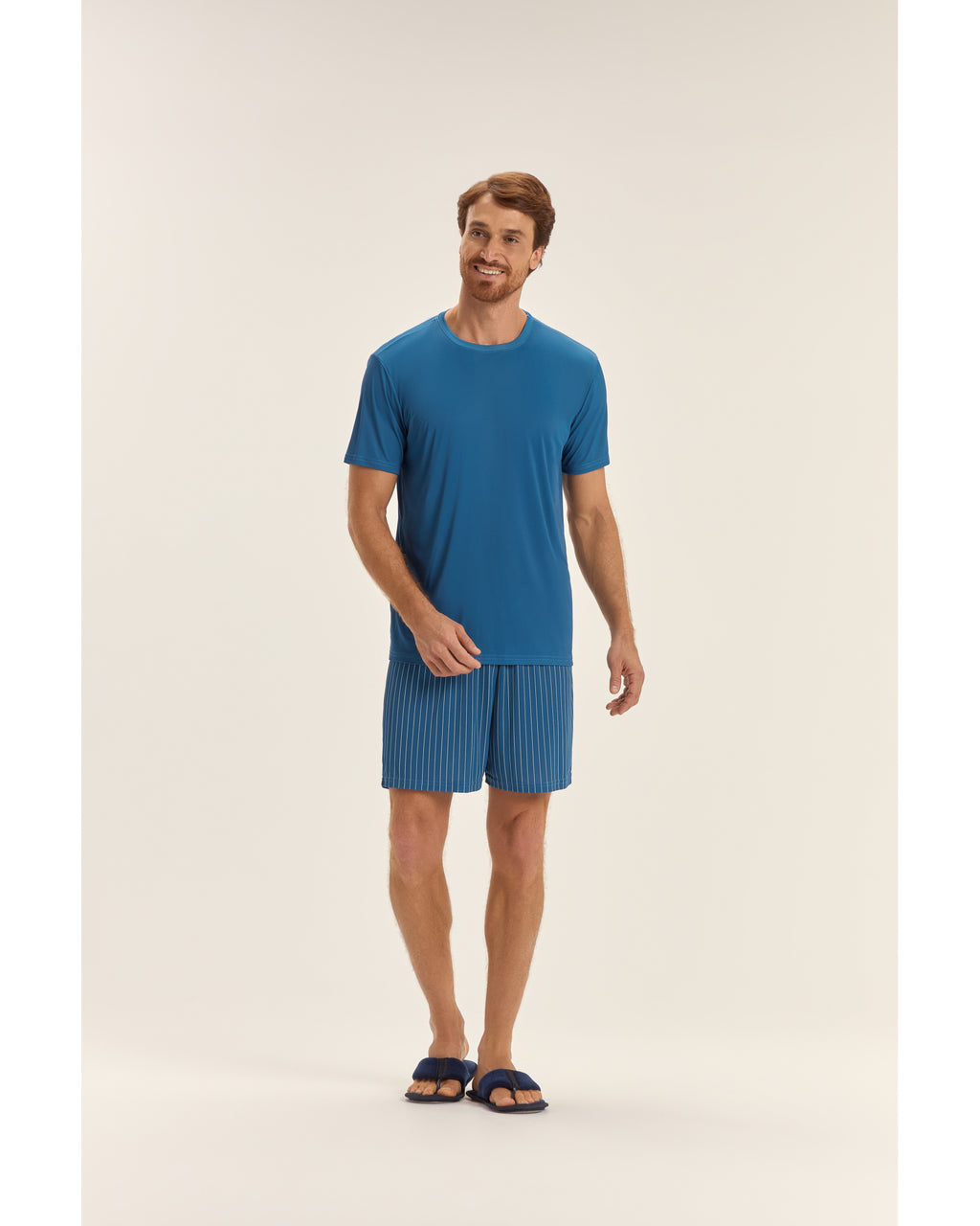 Pijama Cor Com A mor  Masculino Mga Cta C/ Bermuda