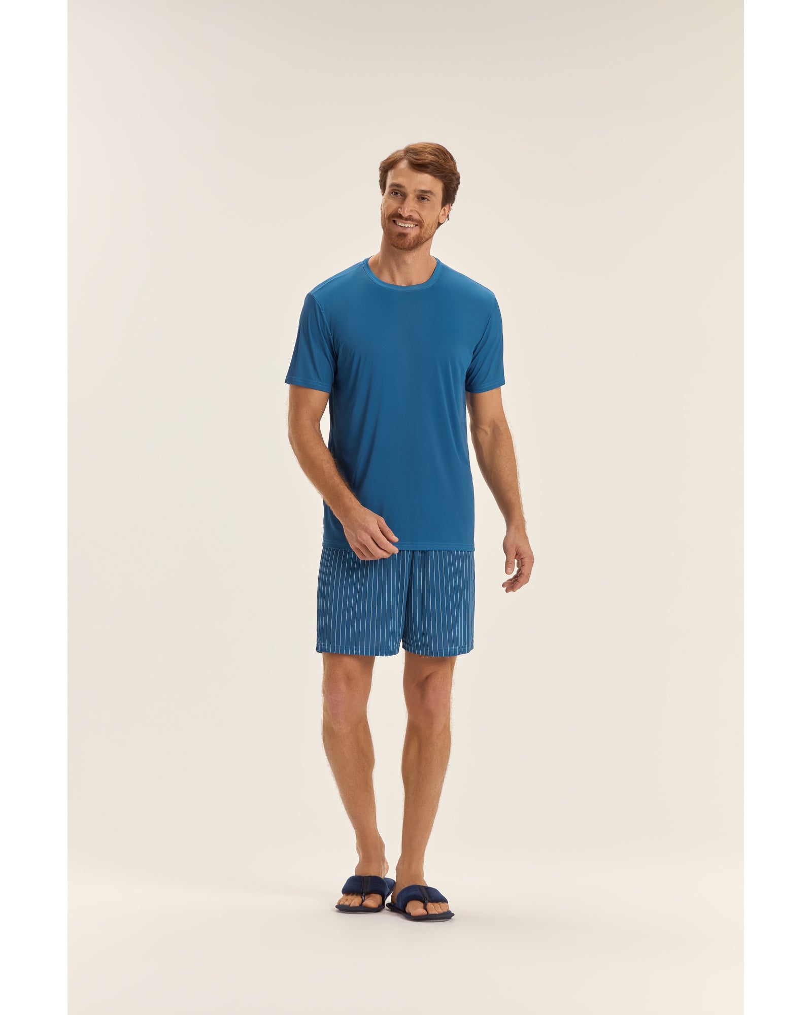 Pijama Cor Com A mor  Masculino Mga Cta C/ Bermuda