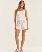 Pijama Cor Com Amor  Feminino Regata C/ Shorts