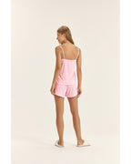Pijama Feminino Cor Com Amor Alça Com Shorts