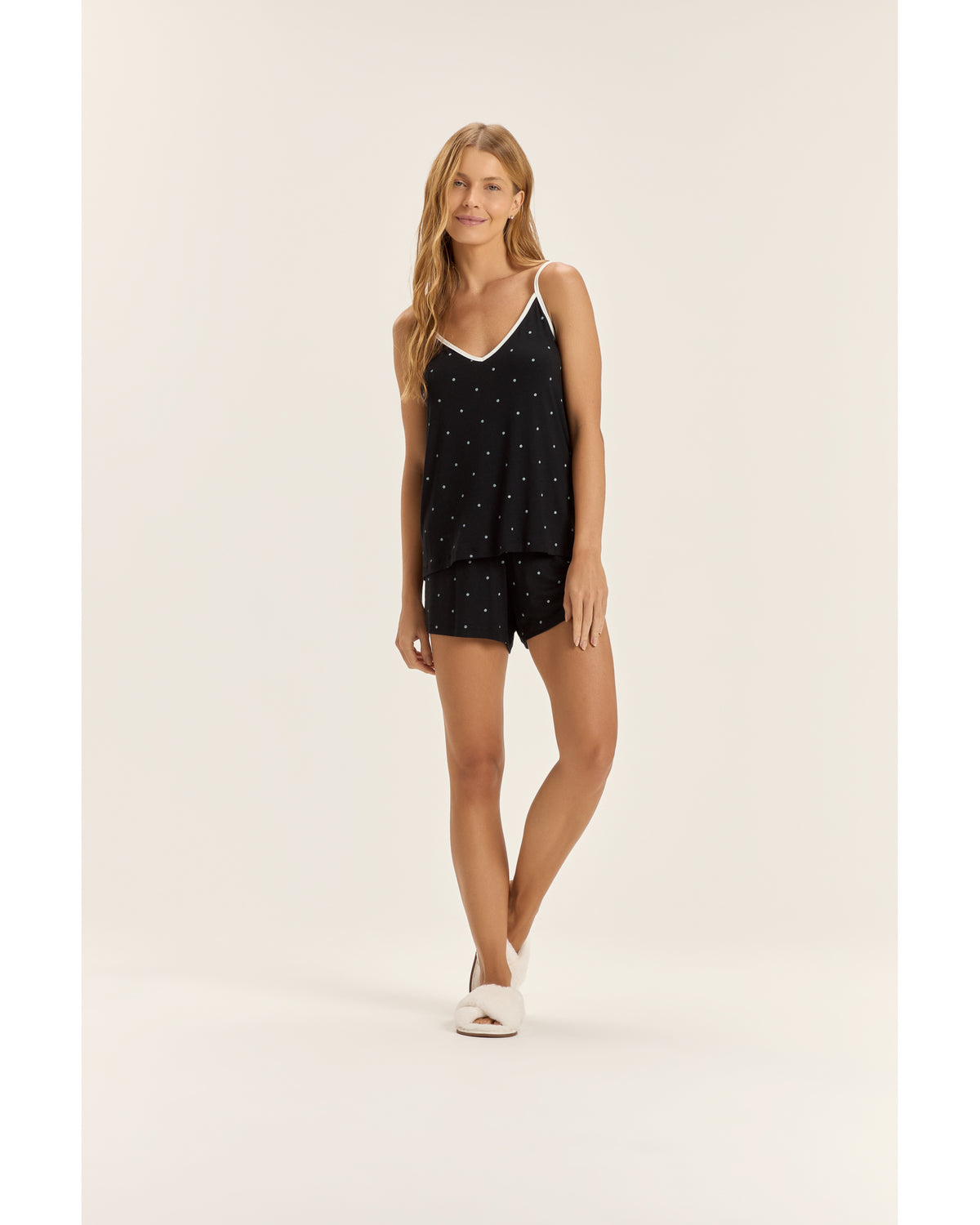 Pijama Cor Com Amor Feminino Alça C/ Shorts