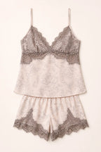 Short  Doll Cetim Pijammá Beija-Flor