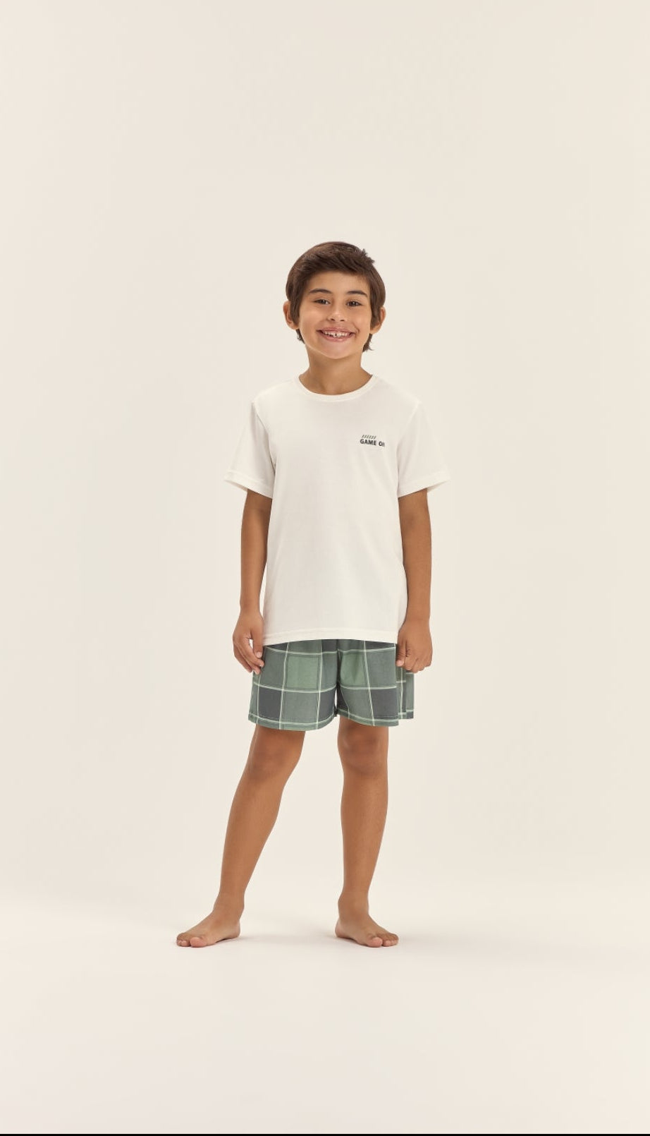 Pijama masculino manga curta com bermuda