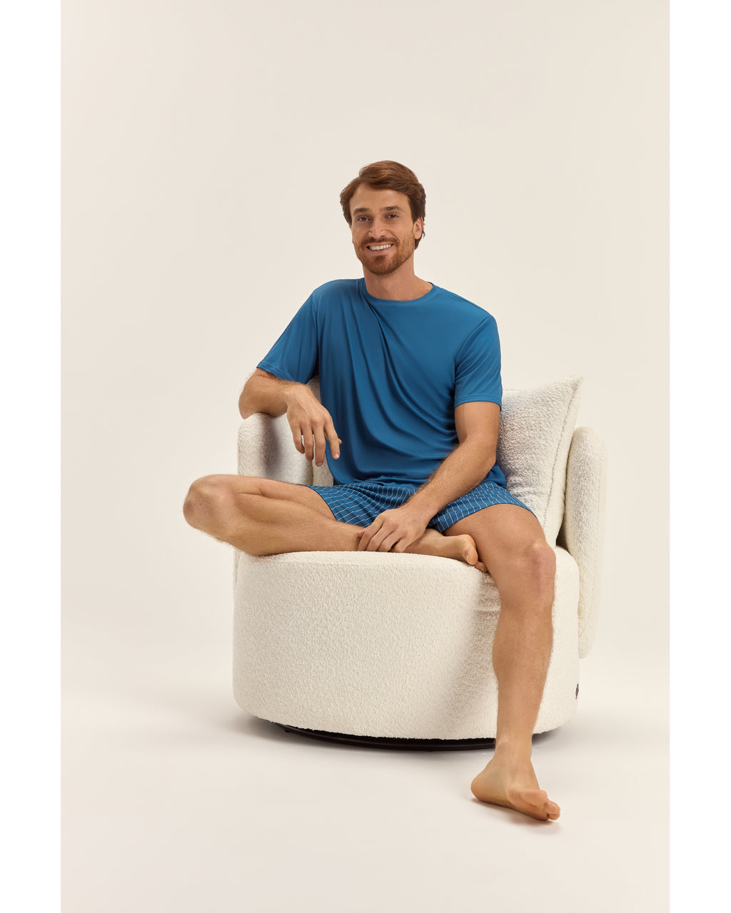 Pijama Cor Com A mor  Masculino Mga Cta C/ Bermuda