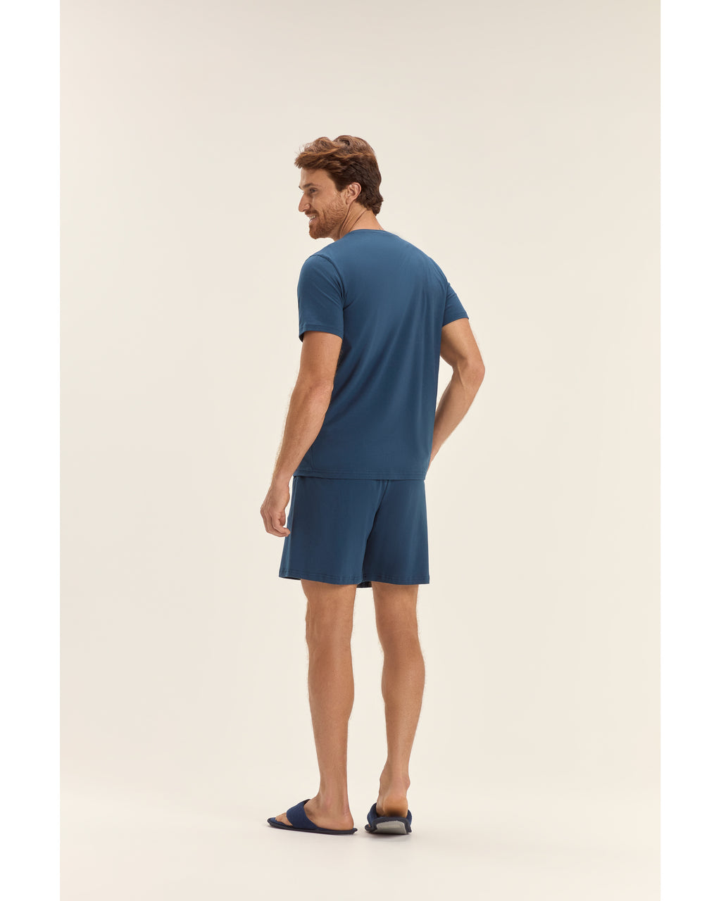 Pijama Cor Com Amor  Masculino Mga Cta C/ Bermuda