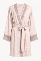 Robe Curto Cetim Pijammá Beija - Flor