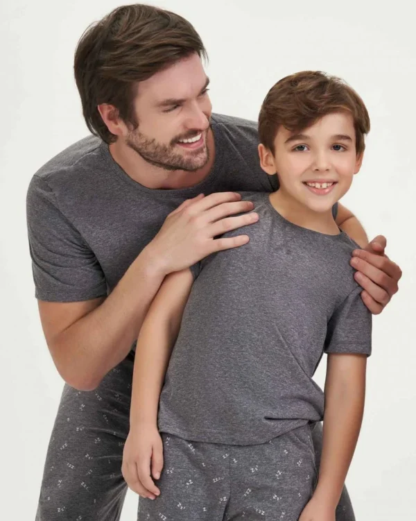 pijama manga curta masculino